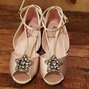 Joyfolie Arabella heel girls peep toe shoe sizeT13